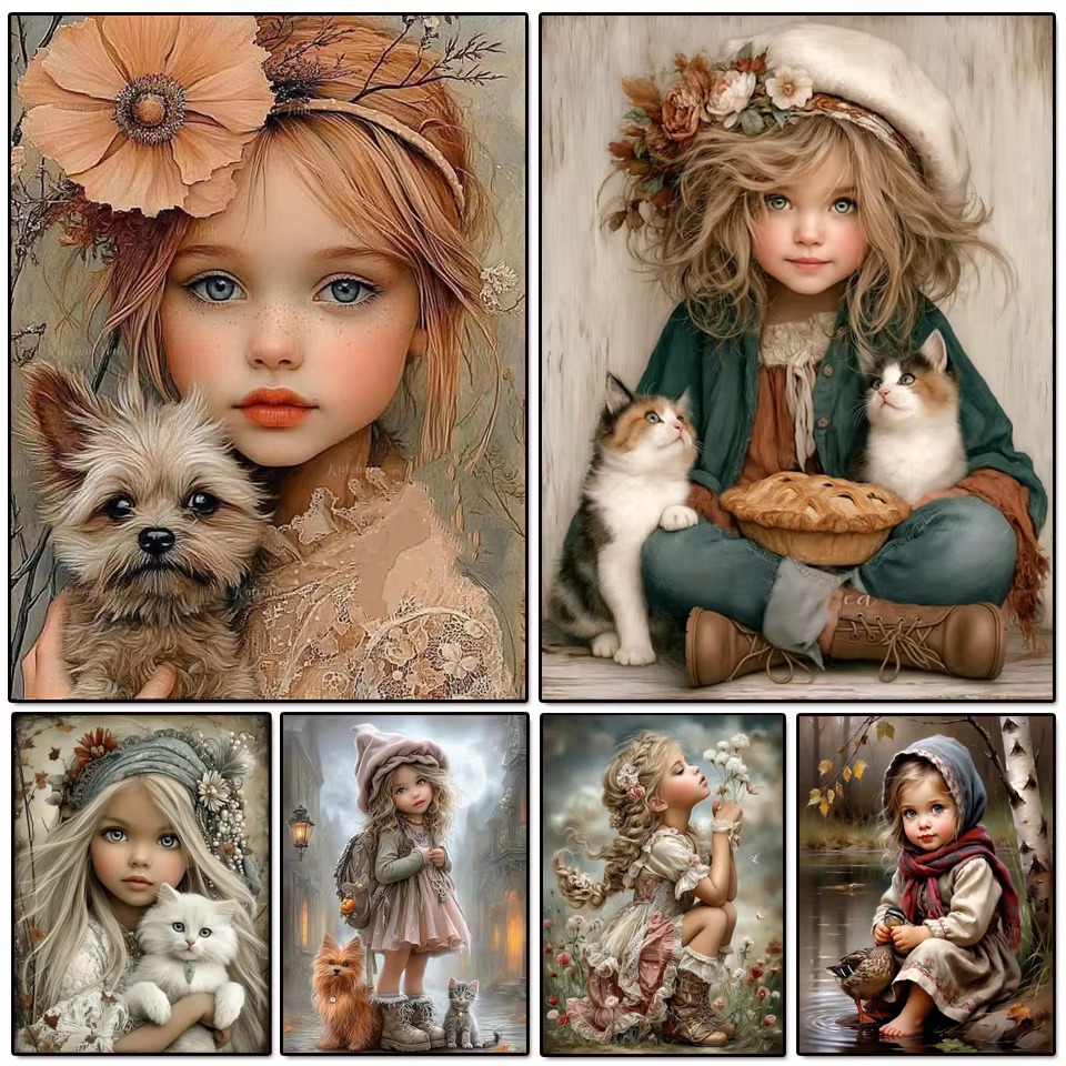 Vintage Cartoon Collectible - Алмазная мозаика IY: Винтажный сельский персонаж