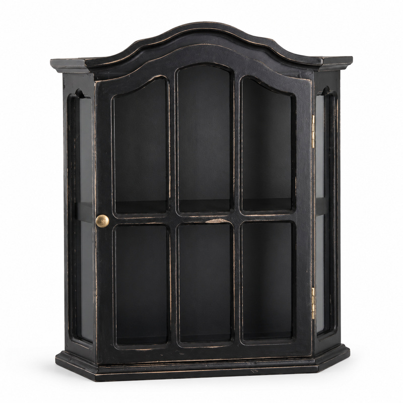 Vintage Collectible Furniture - Винтажный настенный шкаф из состаренного дерева