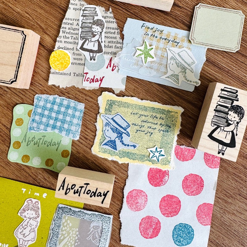 Деревянный штамп Zzoton «Милая – обзор и цена Vintage Collectible Stamps